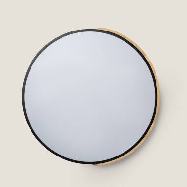 Imagem de Plafón LED 36W Circular Madeira e Alumínio Ø500 mm CCT Selecionável Semi-Dari