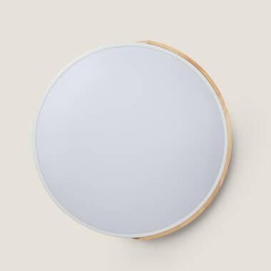 Imagem de Plafón LED 36W Circular Madeira e Alumínio Ø500 mm CCT Selecionável Semi-Dari