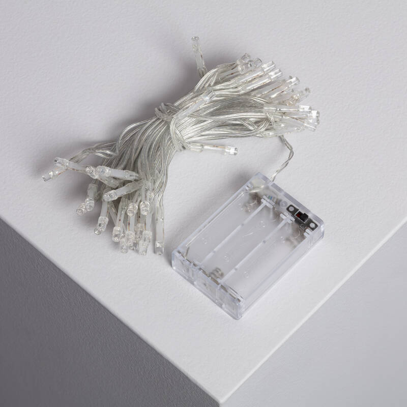 Imagen de Guirnalda Exterior Cable LED con Batería 5m Imagen de Guirnalda Exterior Cable LED con Batería 5m