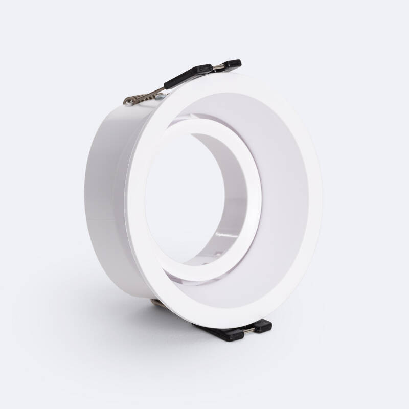 Imagen de Aro Downlight Circular Basculante para Bombilla LED GU10 / GU5.3 Corte Ø75 mm Suefix