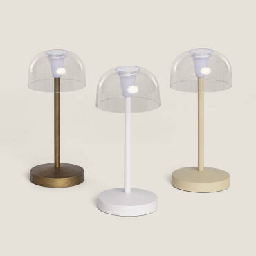 Lámpara de Mesa LED Portátil para Exterior Metal con Batería Recargable Lendora