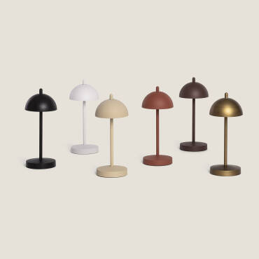 Lámpara de Mesa LED Portátil para Exterior Metal con Batería Recargable Pirinoa
