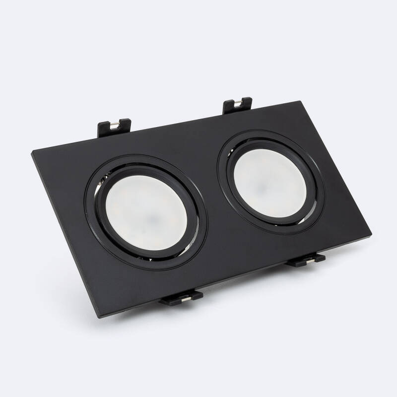 Imagen de Foco Downlight Cuadrado Basculante GU10 6W Corte 75x150 mm PC