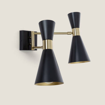 Fotografía del producto: Lámpara de Pared Orientable Metal 2 Focos Jigger