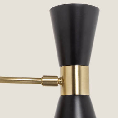 Imagem de Candeeiro de Parede Orientável Metal 2 Focos Jigger Imagem de Candeeiro de Parede Orientável Metal 2 Focos Jigger