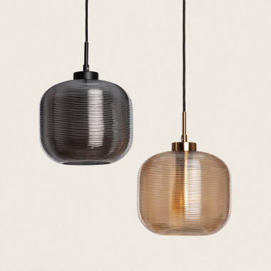 Imagem de Candeeiro Suspenso Metal e Vidro Beryl