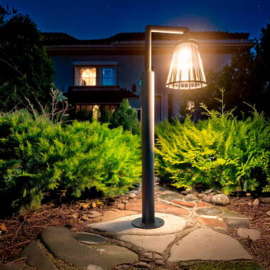 Imagen de Baliza de Pie Exterior LED 6W 95cm Aluminio Bradda