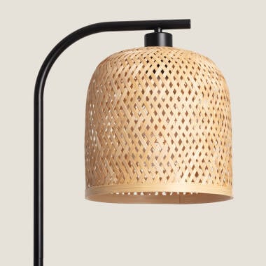 Imagen de Lámpara de Pié Metal y Bambú Adola