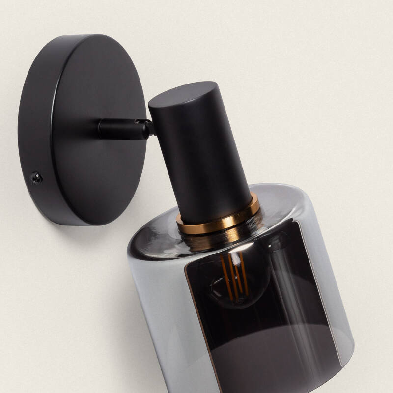 Imagen de Lámpara de Pared Metal y Cristal Danae