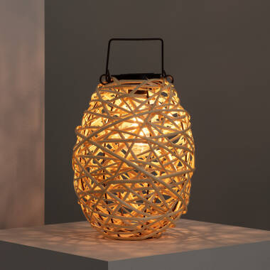 Produto de Candeeiro de Mesa LED Solar Exterior Rattan Baihar 