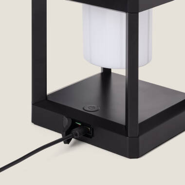 Imagen de Lámpara de Mesa Solar LED Portátil Aluminio Perlico