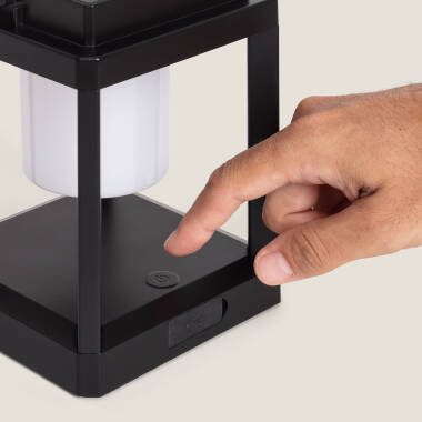 Imagen de Lámpara de Mesa Solar LED Portátil Aluminio Perlico