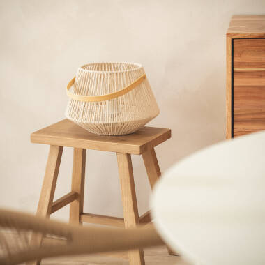 Imagen de Lámpara de Mesa Cuerda de Algodón Bris Diantha