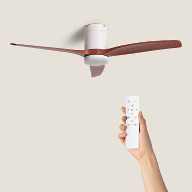 Ventoinha de Teto Silenciosa Angistri Branco 132 cm com Motor DC