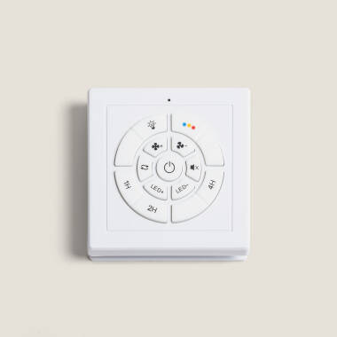 Imagem de Ventoinha de Teto Silenciosa Angistri Branco 132 cm com Motor DC