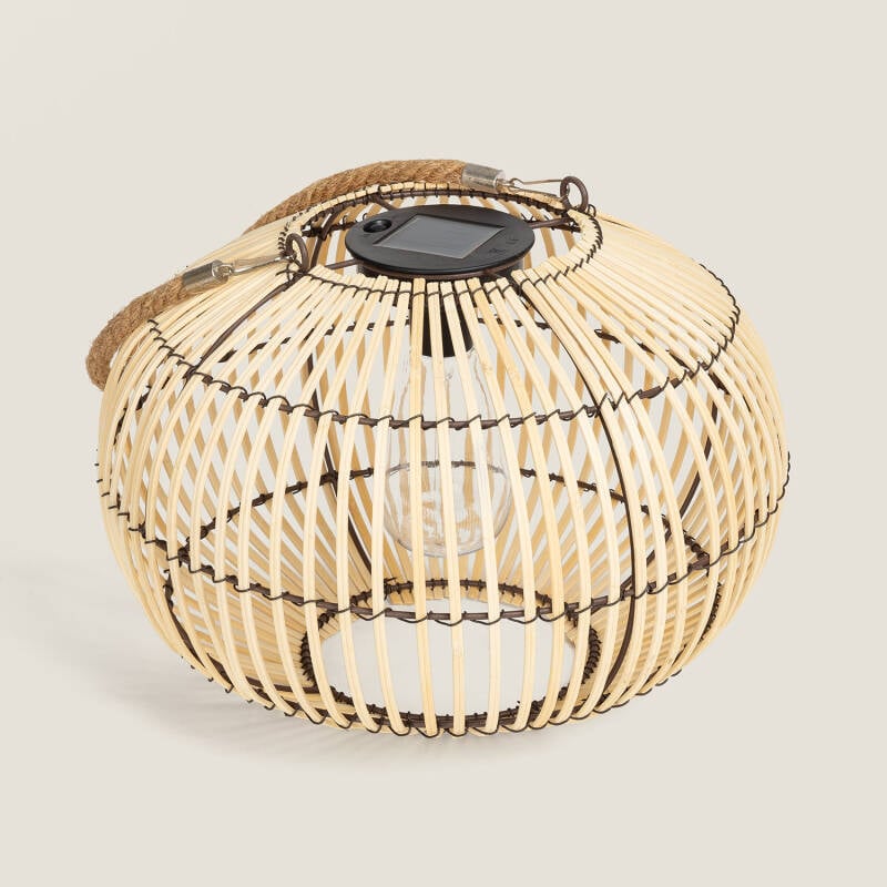 Imagen de Lámpara de Mesa Exterior Solar LED de Bambú Sipur
