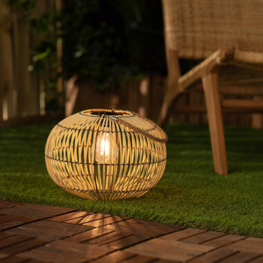 Imagen de Lámpara de Mesa Exterior Solar LED de Bambú Sipur