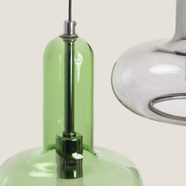 Imagen de Lámpara Colgante LED 15W Aluminio y Cristal Fontans 3 Focos