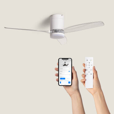 Fotografía del producto: Ventilador de Techo Silencioso Angistri Blanco 132cm Motor DC