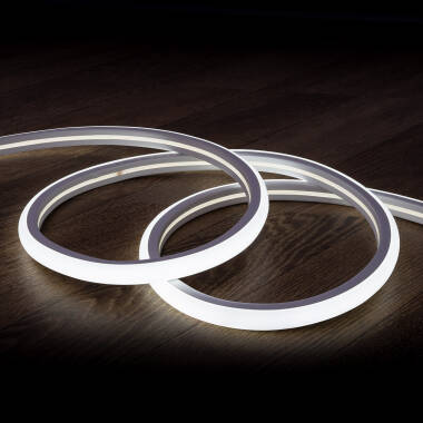 Tira LED Neón Regulable 220V Blanco Frío Semicircular 180 7.5W/m Corte 100cm IP67 a Medida