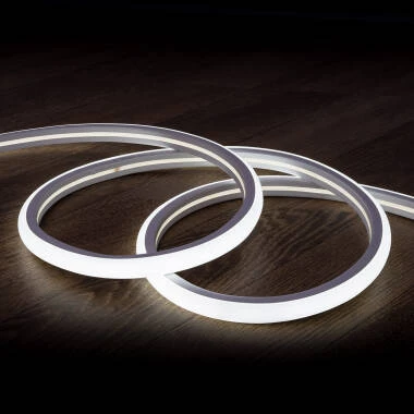 Fita LED Neon Regulável 220V Branco Frio Semicircular 180 7.5W/m Corte 100cm IP67 à Medida