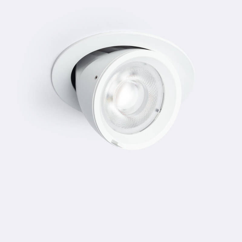 Imagem de Downlight LED Circular de 24 W, Orientável, chip OSRAM, 38º, CCT, 120 lm/W, LIFUD, Diâmetro de Corte de 125 mm