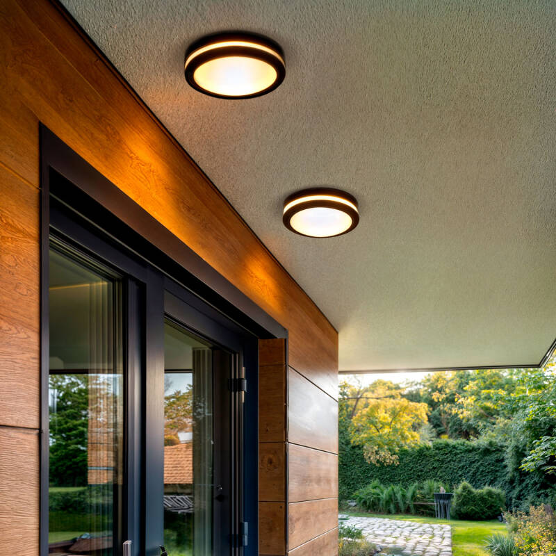 Imagen de Plafón Circular Aluminio para Exterior Ø300 mm IP54 Corso