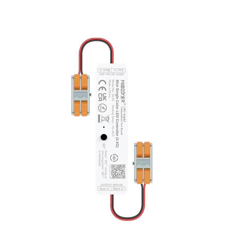 Imagem de Controlador Regulador Mini Fita LED Monocor 12/24V DC MiBoxer MLR2