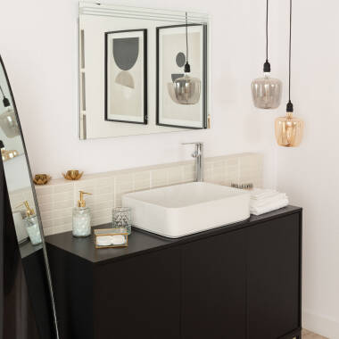 Imagem de Suporte com Porta Lâmpadas para Candeeiro Suspenso Exterior com Cabo PVC 