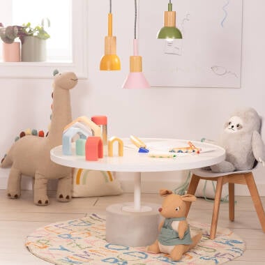 Imagen de Lámpara Colgante Infantil Metal y Madera Demarga Camarena