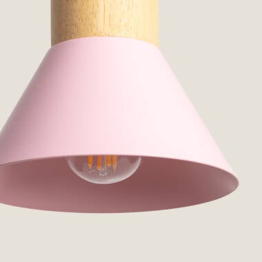 Imagen de Lámpara Colgante Infantil Metal y Madera Demarga Camarena