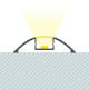 Imagen de Perfil Aluminio Superficie Semicircular 1m para Tira LED hasta 12 mm