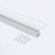 Imagen de Perfil Aluminio Estantería para Tira LED hasta 12 mm con Tapa Continua