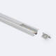 Imagem de Perfil Alumínio Encastrável com Clips e Tampa Contínua para Fitas LED de até 12 mm com Tampa Contínua