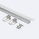 Imagem de Perfil Alumínio Encastrável com Clips e Tampa Contínua para Fitas LED de até 12 mm com Tampa Contínua