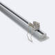 Imagen de Perfil Aluminio Empotrable con Clips y Tapa Continua para Tiras LED hasta 12 mm con Tapa Continua