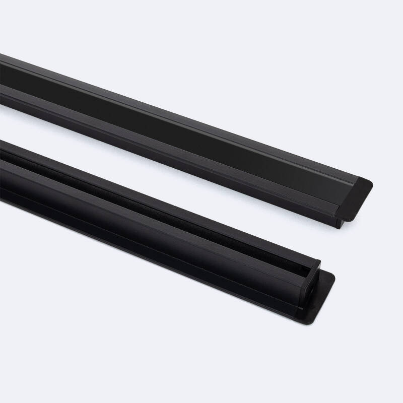 Imagen de Perfil Aluminio Empotrable con Clips para Tiras LED hasta 12 mm