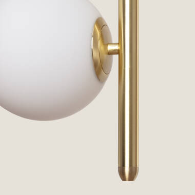 Produto de Candeeiro Suspenso Metal e Vidro Moonlight Doble 