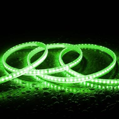 Tira LED Regulable 220V SMD 120 LED/m Color 7.5W/m Ancho 12mm Corte 20cm IP65 a Medida
