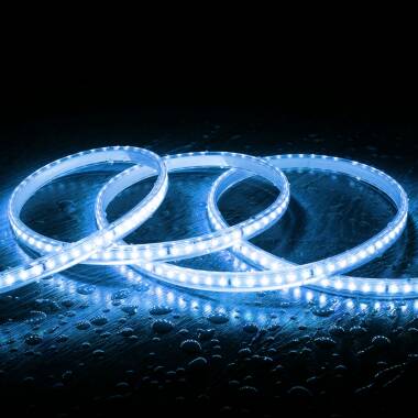 Tira LED Regulable 220V SMD 120 LED/m Color 8.5W/m Ancho 12mm Corte 20cm IP65 a Medida