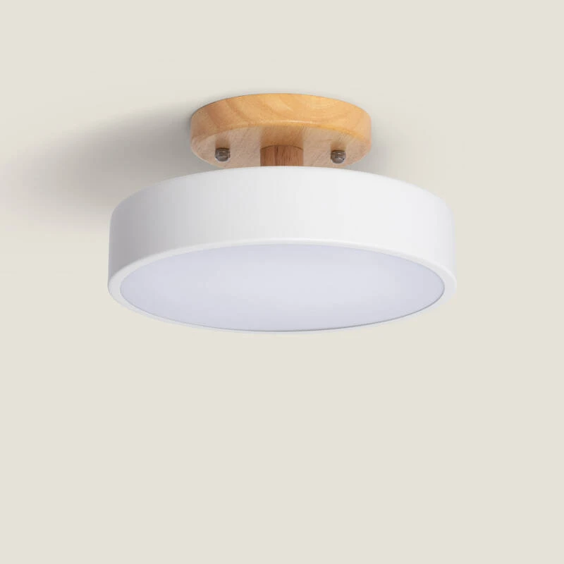 Imagen de Lámpara de Techo LED 12W Madera y Aluminio CCT Seleccionable Whisty