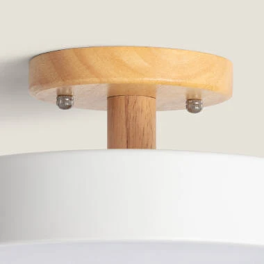 Imagen de Lámpara de Techo LED 12W Madera y Aluminio CCT Seleccionable Whisty