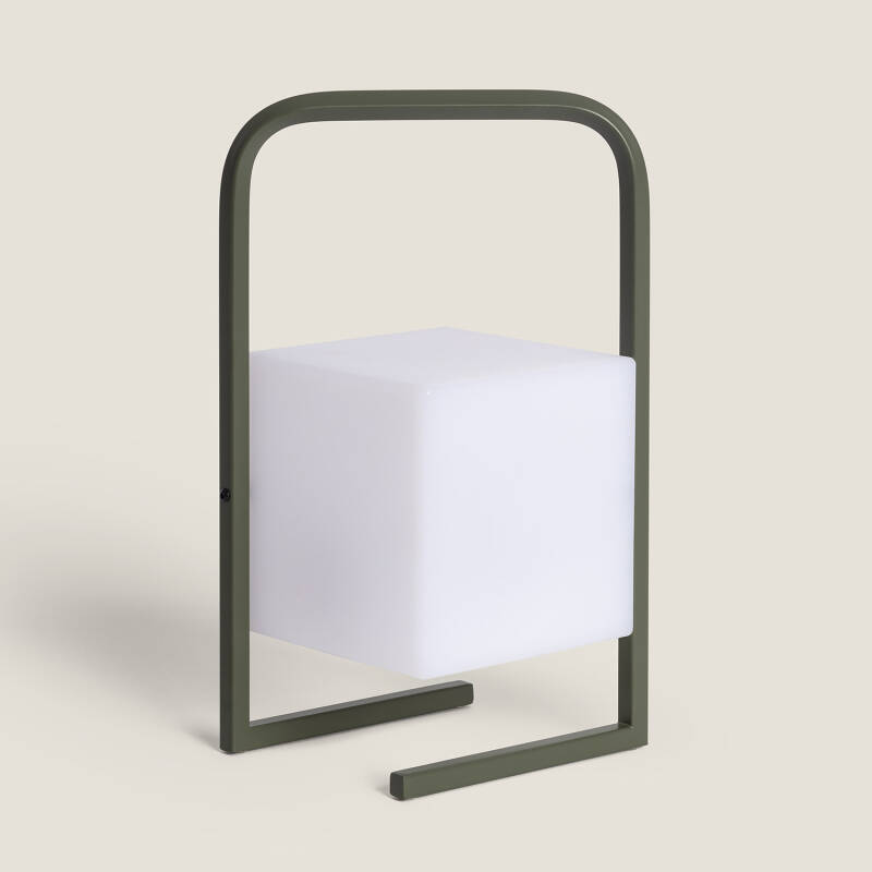 Imagen de Lámpara de Mesa LED Portátil para Exterior Aluminio con Batería USB Recargable Tiber