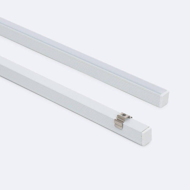 Imagen de Perfil Aluminio Superficie Mini para Tira LED hasta 6 mm con Tapa Continua