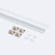 Imagen de Perfil de Aluminio Esquina Tapa Circular 2m para Tira LED hasta 5 mm 