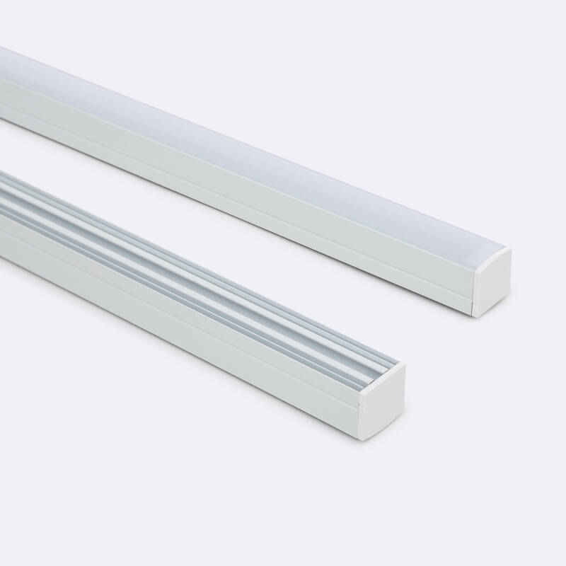 Imagen de Perfil Aluminio Superficie para Tira LED hasta 13 mm con Tapa Continua