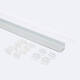 Imagen de Perfil Aluminio Superficie para Tira LED hasta 13 mm con Tapa Continua
