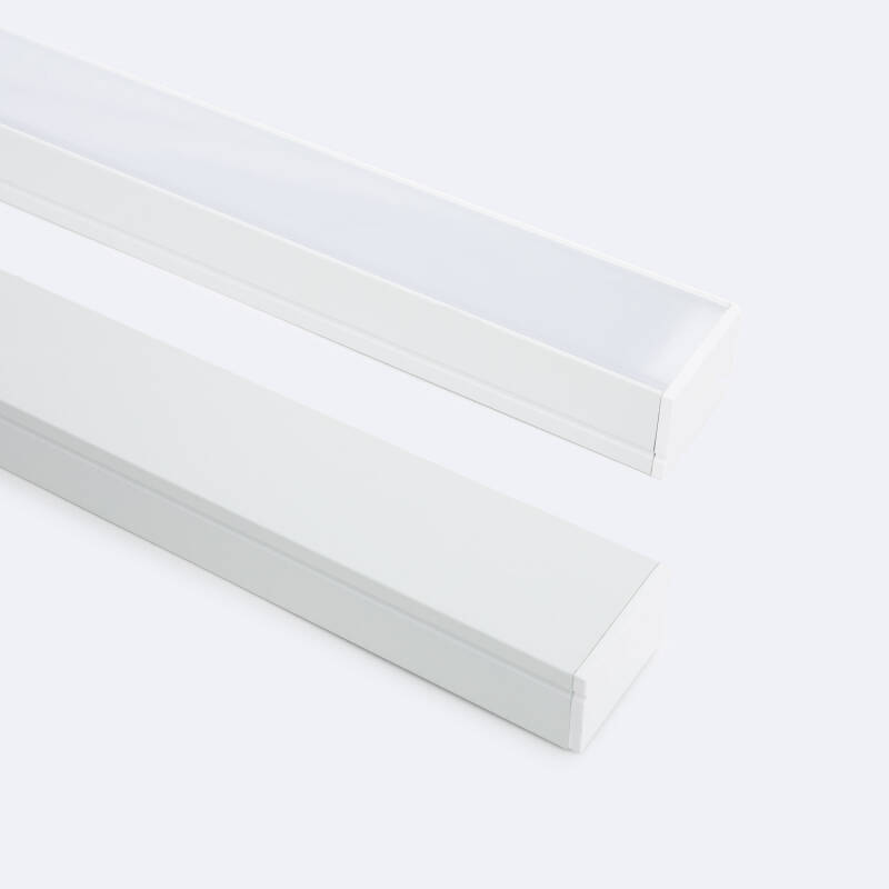Imagem de Perfil Alumínio Superfície para Fita LED até 22 mm com Tampa Contínua