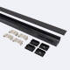 Imagem de Perfil Alumínio Superfície para Fita LED até 22 mm com Tampa Contínua