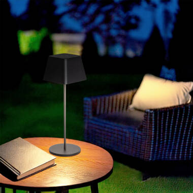 Imagen de Lámpara de Mesa LED Portátil para Exterior Aluminio con Batería Recargable Willy